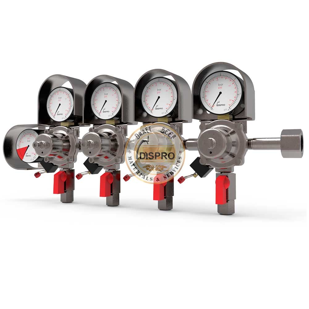 Regulador Eco 4 Cuerpos Dispro G1/2&quot; 5/8&quot;