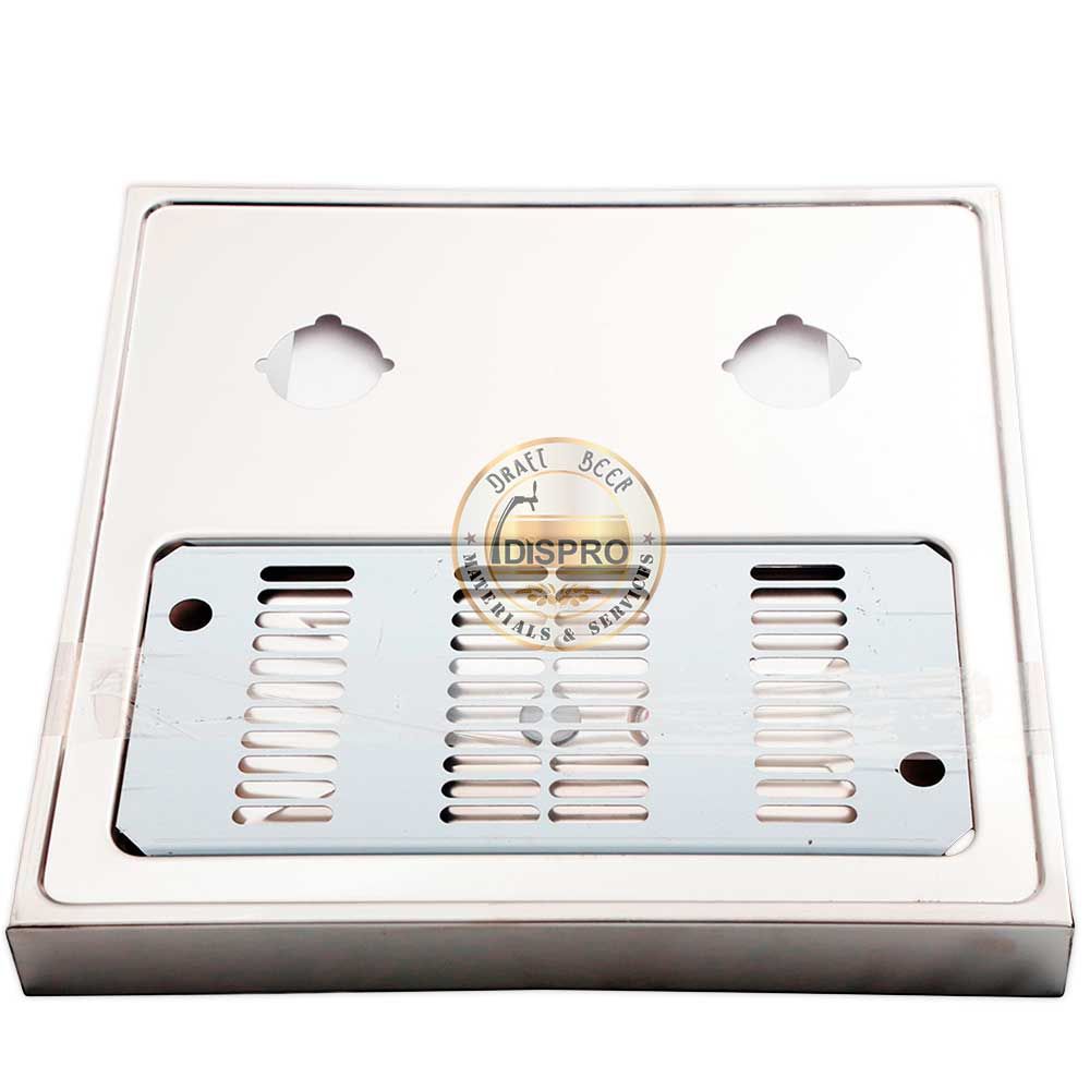 Bandeja Inox 400x400x50mm 2 Ag. 50mm