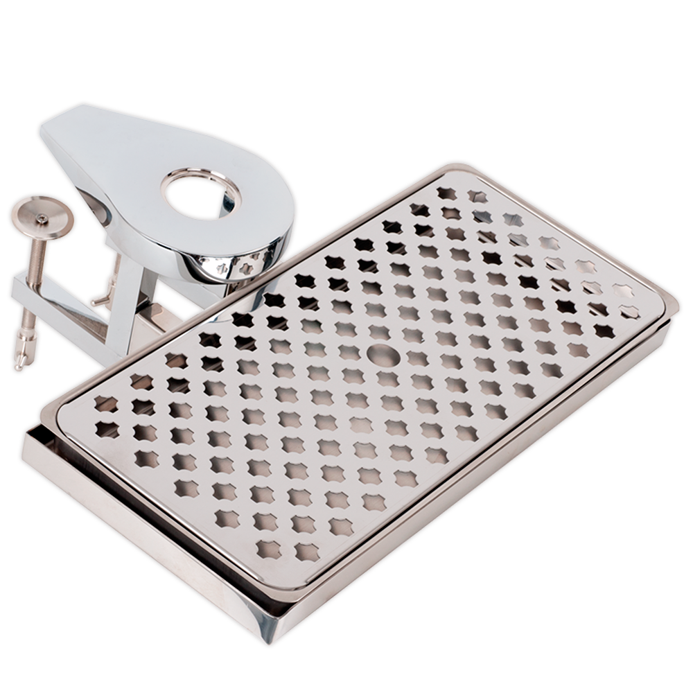 SOPORTE 100mm 1&quot; + BANDEJA 150x300cm s/m