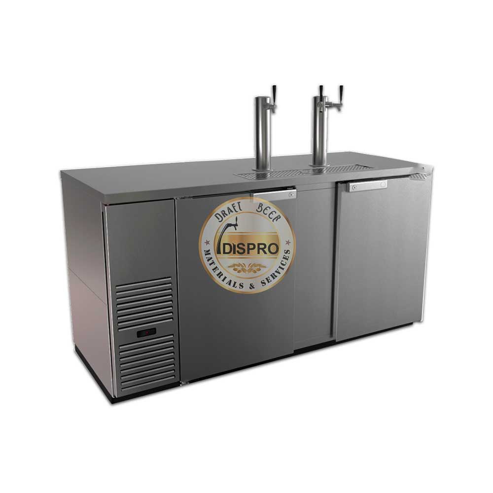 Kegerator Dispro Inox 2 puertas, FDD-69-S-N 115V-50/60H