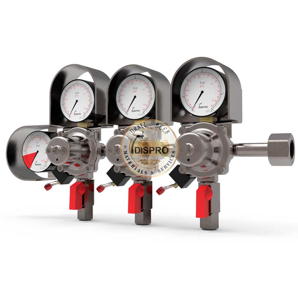 Regulador Plus 3 Cuerpos Dispro Rosca G1/2" JG5/16"