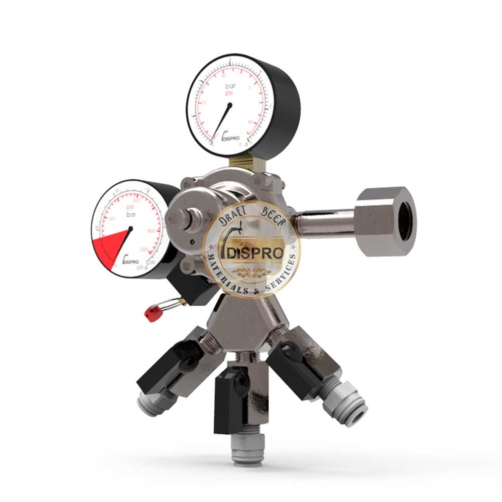 Regulador Eco 1 Cuerpo Dispro Rosca G1/2" 3 Espigas 5/16"