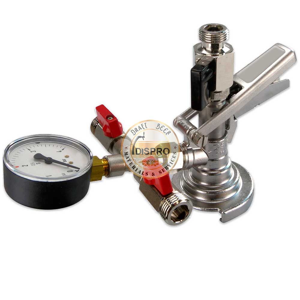 Conexión Válvula Llenado Reloj CO2 3x5/8" pinchador llenado