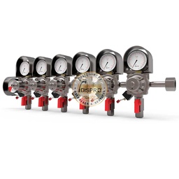 [PM049] Regulador Plus 6 Cuerpos Dispro G1/2" JG5/16"