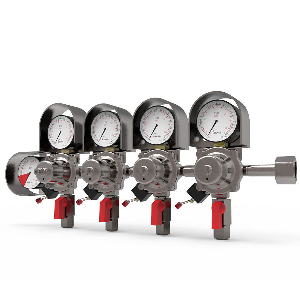 Regulador Plus 4 Cuerpos Dispro G1/2" JG5/16"