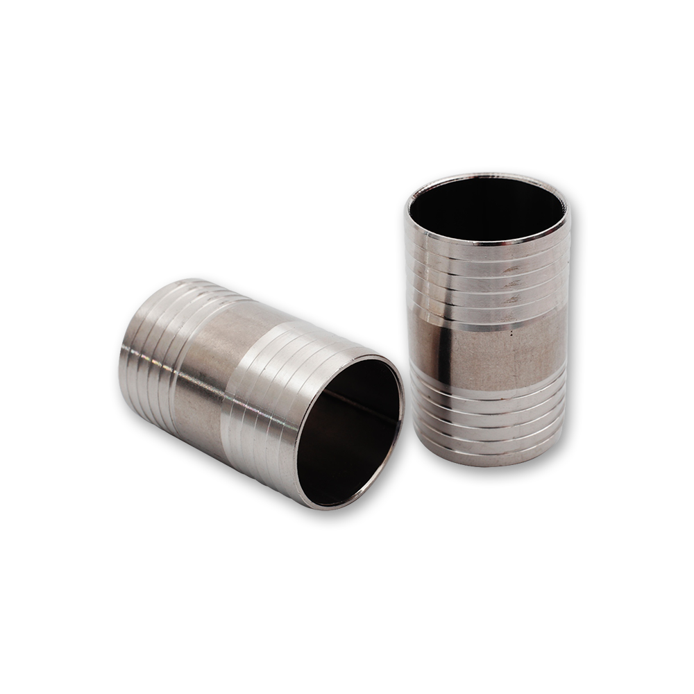 Unión de Acero Inox d 20x23mm x 40mm largo (1")