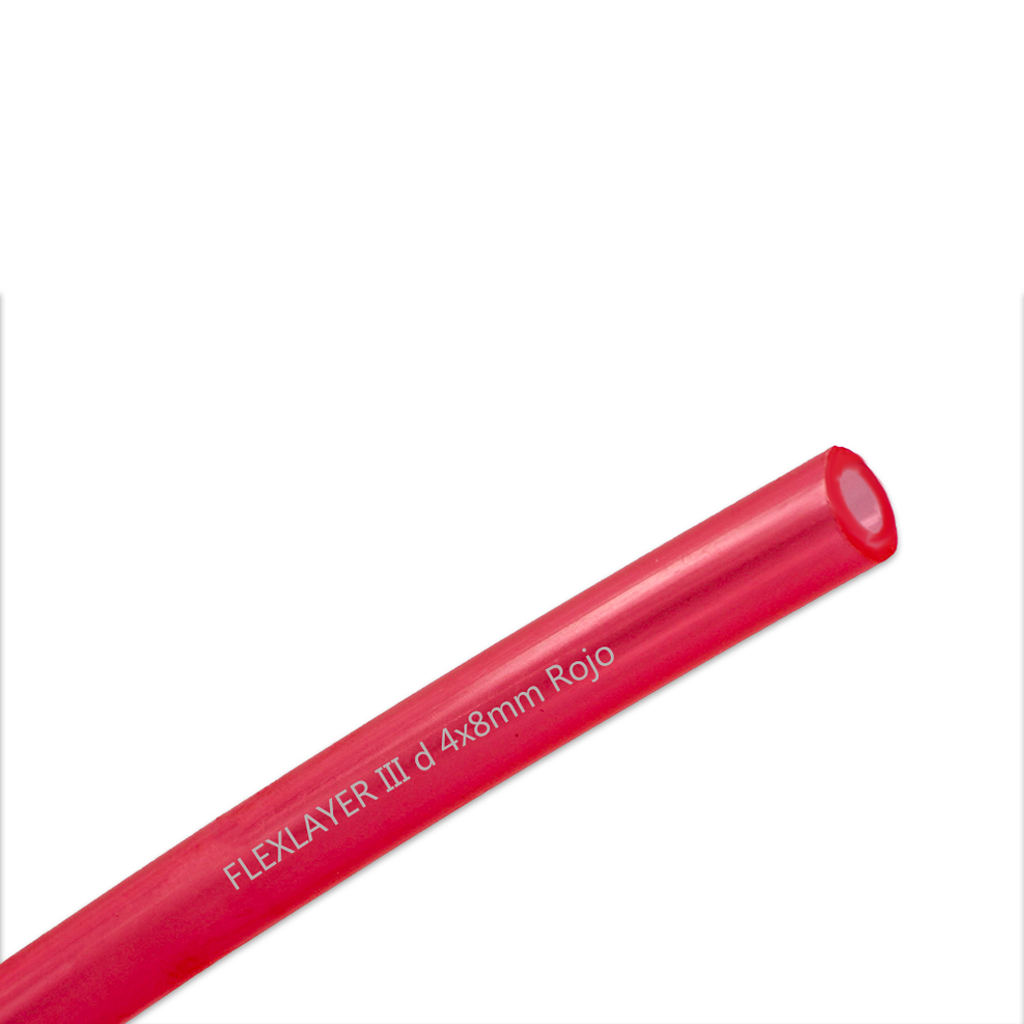 Tubo Flexlayer III SK d 4x 8mm 100m ROJO